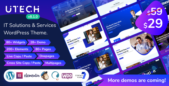 uTech-IT解决方案服务WordPress主题