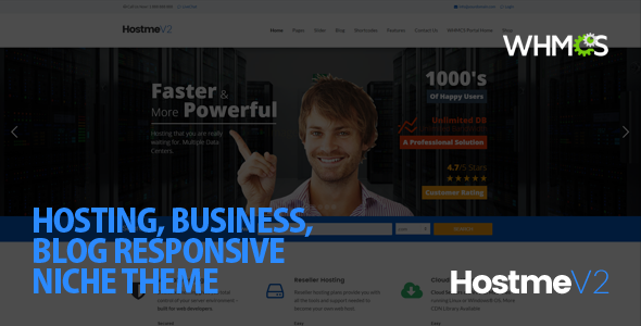 Hostme v2-响应式WordPress主题