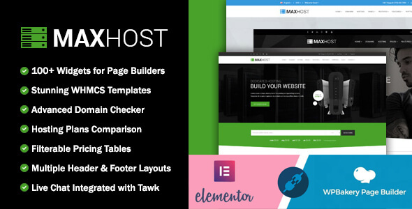 MaxHost-虚拟主机，WHMCS和企业商务WordPress主题与WooCommerce