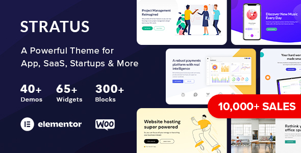 应用程序、SaaS和软件创业技术主题-Stratus