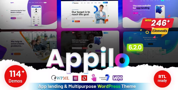 Appilo-应用登录页面WordPress主题