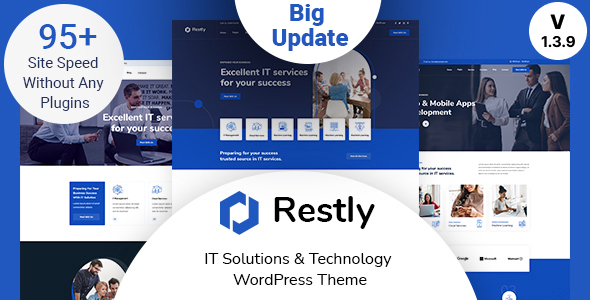 Restly-IT解决方案和技术WordPress主题