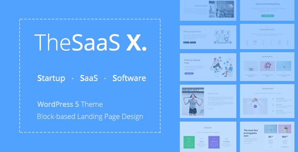 TheSaaS X-响应式SaaS、创业和商业WordPress主题