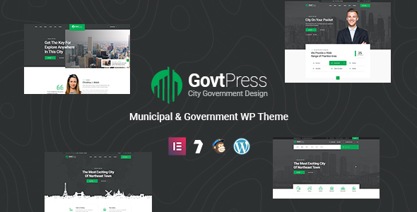 GovtPress-市政和政府WordPress主题+RTL