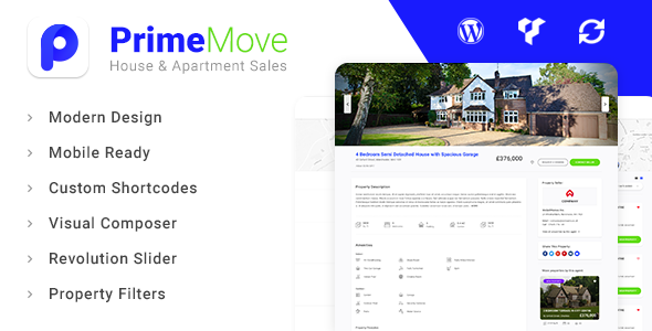 Primemove-房地产WordPress主题