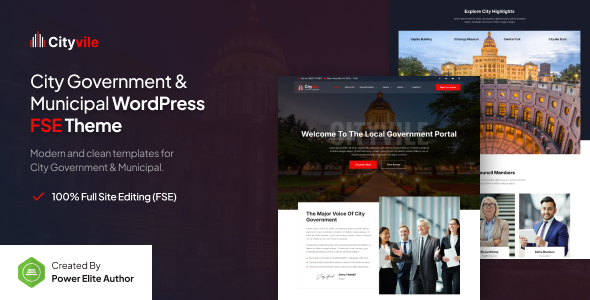 Cityvile–市政府和市政FSE WordPress主题