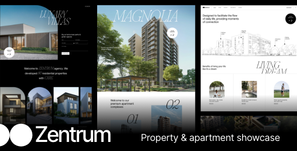 Zentrum-房地产和公寓展示WordPress主题