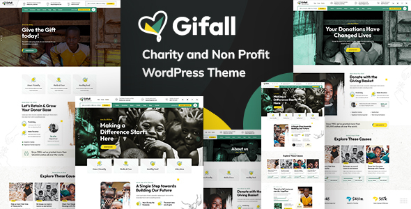 Gifall-慈善非营利WordPress主题