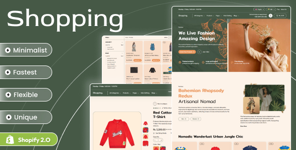 购物-时尚和生活方式电子商务Shopify 2.0主题