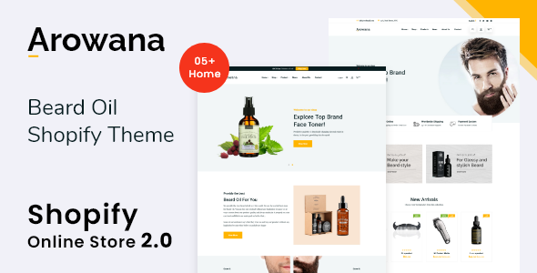 Arowana-胡子油Shopify主题操作系统2.0