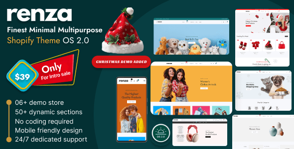 Renza-最小多用途Shopify主题操作系统2.0