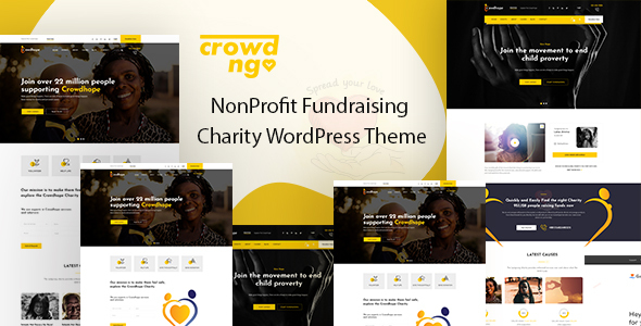 Crowngo–筹款慈善WordPress主题
