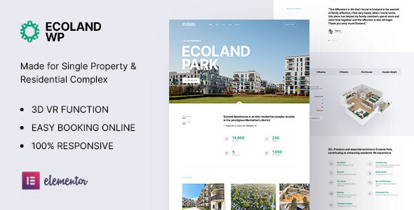Ecoland-单属性WordPress主题