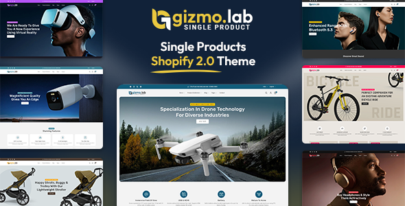 Gizmolab-单一产品电子商务Shopify主题O 2.0