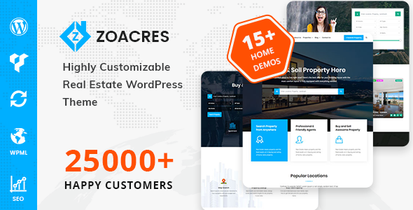 Zoacres-房地产WordPress主题