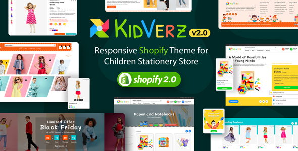 KidVerz-婴儿用品店儿童用品店服装和配饰Shopify主题