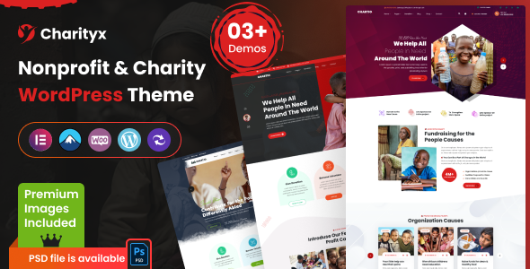 Charityx-慈善和非营利WordPress主题