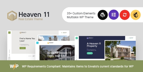 Heaven 11 |房地产和公寓房地产WordPress主题