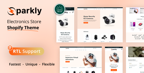 Sparkly-电子商店Shopify主题操作系统2.0