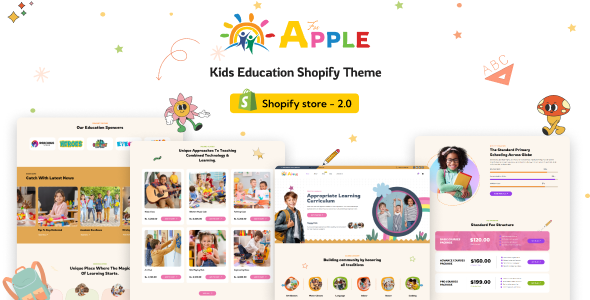 AforApple-儿童学校教育和在线课程Shopify主题