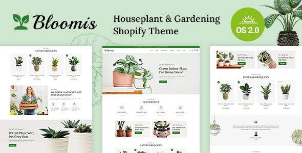 Bloomis-花园植物商店Shopify 2.0响应式主题