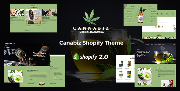 Cannbiz-大麻，大麻商店Shopify主题