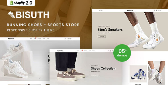 Bisuth-跑鞋、运动鞋和服装Shopify 2.0主题