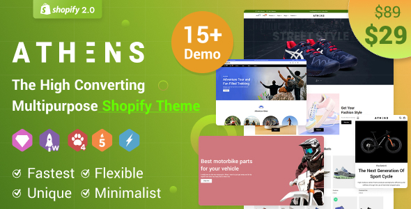 雅典-多用途Shopify主题操作系统2.0