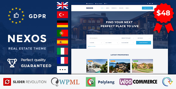 Nexos-房地产WordPress主题