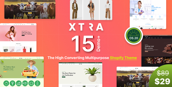 Xtra-下一代多用途Shopify主题操作系统2.0-多语言-RTL支持