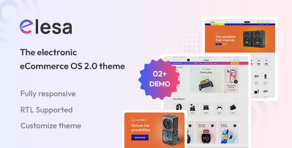 Elesa-电子和小工具电子商务Shopify 2.0主题