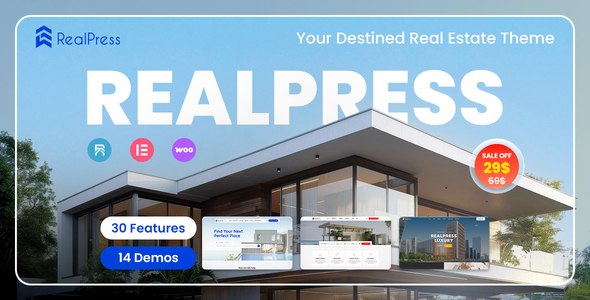 RealPress-房地产销售和租赁WordPress主题
