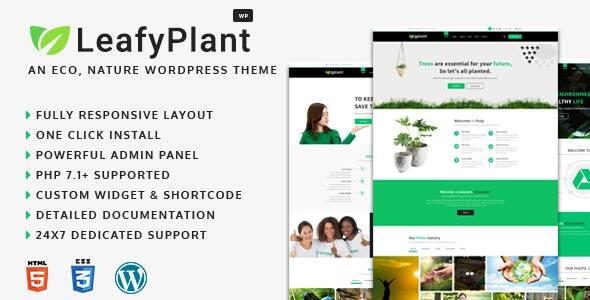 LeafyPlant-多用途环保WordPress主题