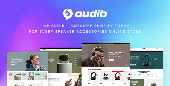 Ap Audib-扬声器音频设备Shopify主题