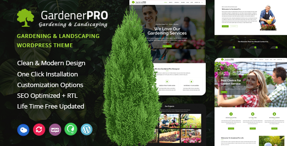 GardenerPro-园艺和草坪护理景观WordPress主题