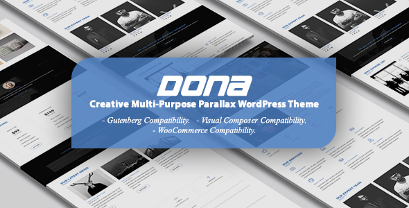 DONA-创意多用途Parallax WordPress主题