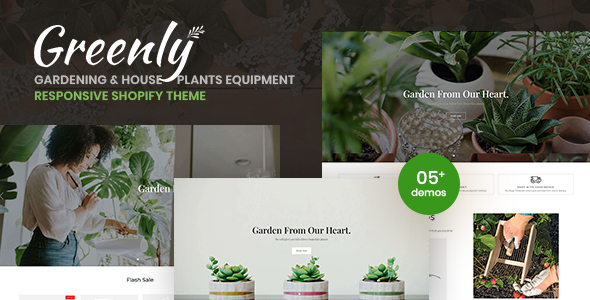 Greenly-园艺和室内植物设备响应式Shopify主题