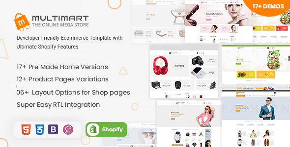 Multimart-Shopify响应式主题操作系统2.0