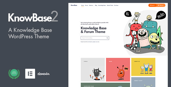 KnowBase-帮助台和bbPress WordPress主题