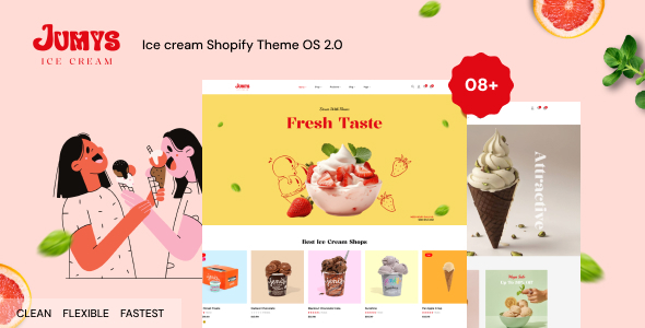 Jumys-蛋糕店、冰淇淋Shopify主题操作系统2.0