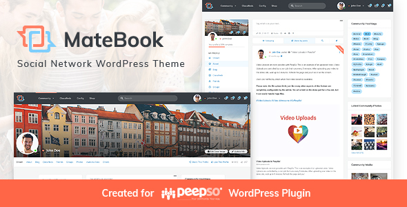 Matebook-社交网络WordPress主题