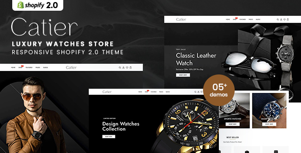 Catier-奢侈手表店Shopify 2.0主题