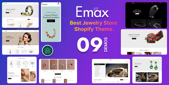 Emax-现代珠宝店Shopify OS 2.0主题