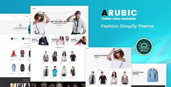 时尚Shopify主题-阿鲁比克语