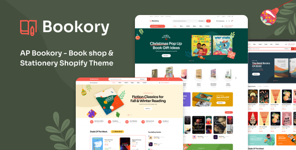 Ap Bookory-书店和文具Shopify主题