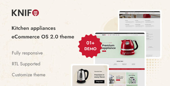 Knifo-Shopify 2.0厨房电器商店主题