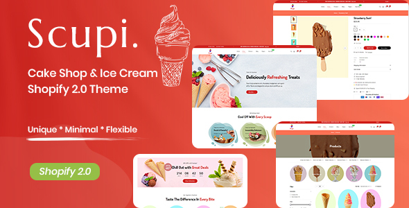 Scupi-蛋糕店和冰淇淋Shopify 2.0主题