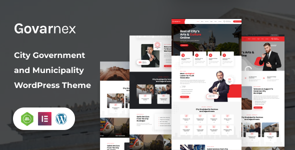 Govarnex-市政府和市政WordPress主题