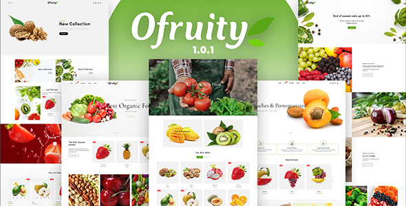 Ofruity-有机食品/水果/蔬菜电子商务Shopify主题