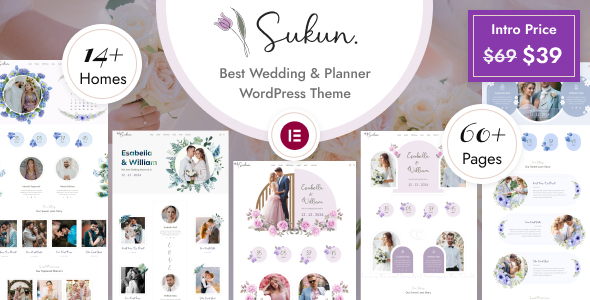 Sukun-婚礼&婚礼策划WordPress主题
